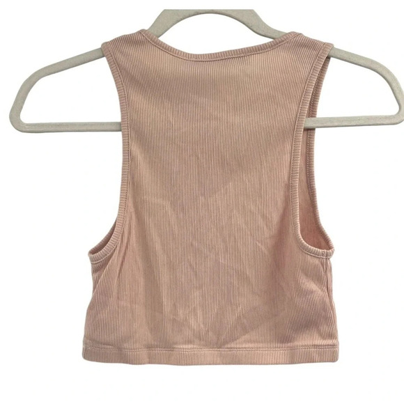 Thakoon Womens Dusty Pink Cropped Top Sleeveless Cotton Size Medium NWT - Picture 4 of 7